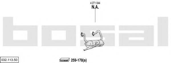 BOSAL 03211350 Система випуску ОГ