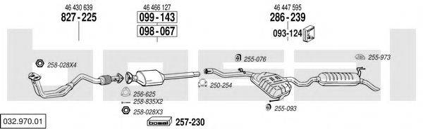 BOSAL 03297001 Система випуску ОГ