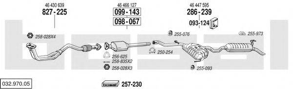 BOSAL 03297005 Система випуску ОГ