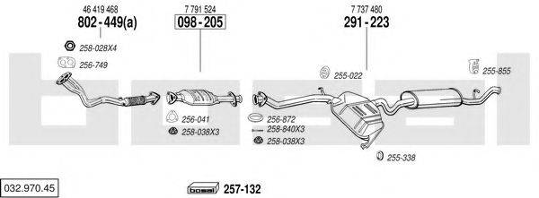 BOSAL 03297045 Система випуску ОГ