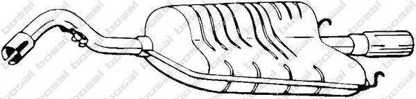 BOSAL 154851 Глушник вихлопних газів кінцевий