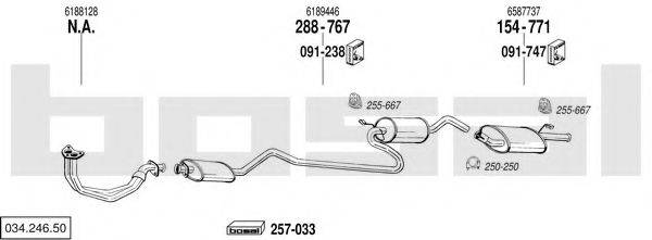 BOSAL 03424650 Система випуску ОГ