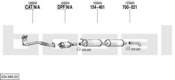 BOSAL 03499923 Система випуску ОГ