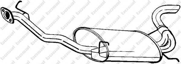 BOSAL 279585 Глушник вихлопних газів кінцевий