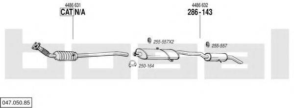 BOSAL 04705085 Система випуску ОГ