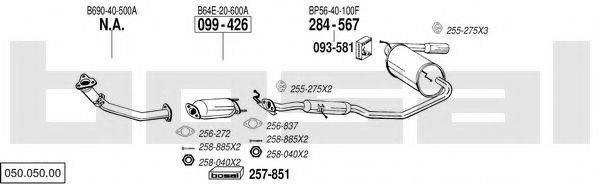 BOSAL 05005000 Система випуску ОГ