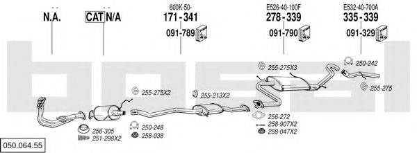 BOSAL 05006455 Система випуску ОГ