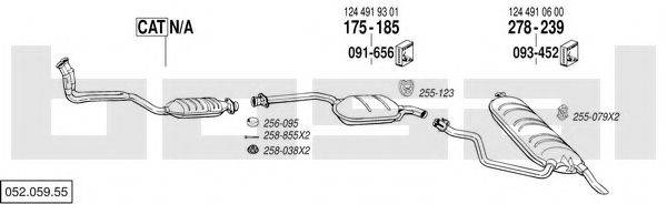 BOSAL 05205955 Система випуску ОГ