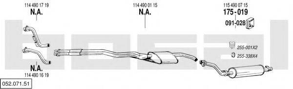 BOSAL 05207151 Система випуску ОГ