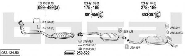 BOSAL 05212450 Система випуску ОГ