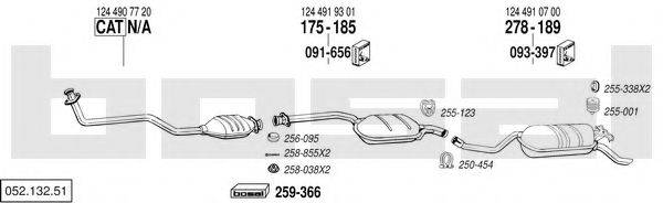 BOSAL 05213251 Система випуску ОГ