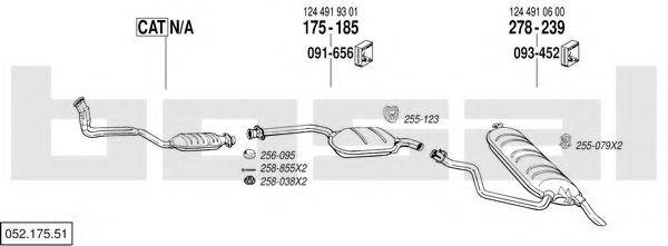 BOSAL 05217551 Система випуску ОГ