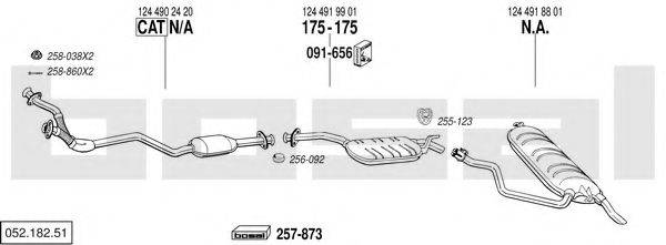 BOSAL 05218251 Система випуску ОГ