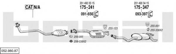 BOSAL 05298087 Система випуску ОГ