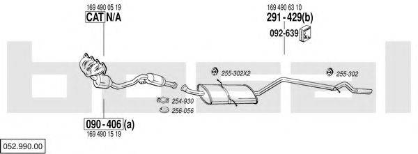 BOSAL 05299000 Система випуску ОГ