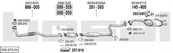 BOSAL 05897024 Система випуску ОГ