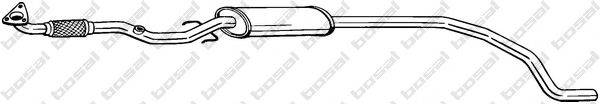 BOSAL 293007 Середній глушник вихлопних газів