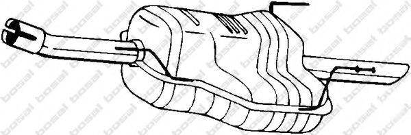 BOSAL 185203 Глушник вихлопних газів кінцевий