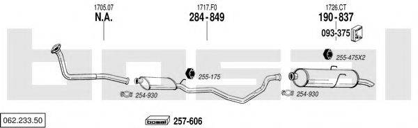 BOSAL 06223350 Система випуску ОГ