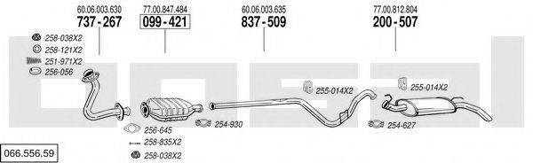 BOSAL 06655659 Система випуску ОГ