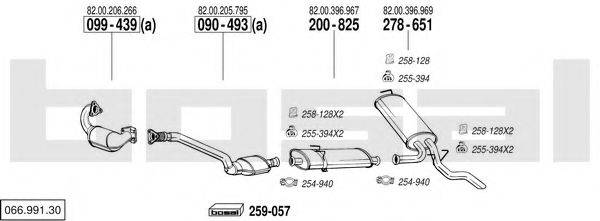 BOSAL 06699130 Система випуску ОГ