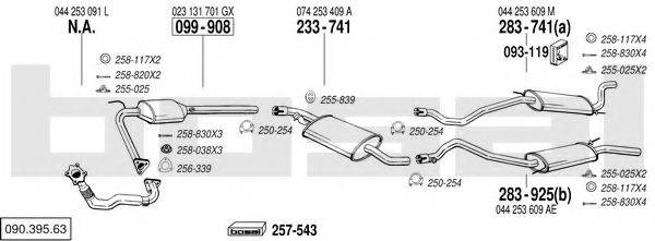 BOSAL 09039563 Система випуску ОГ