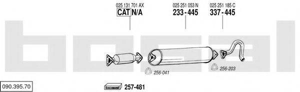 BOSAL 09039570 Система випуску ОГ