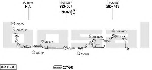 BOSAL 09041200 Система випуску ОГ