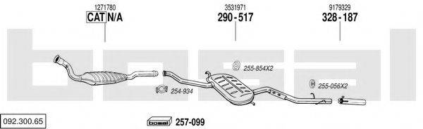 BOSAL 09230065 Система випуску ОГ