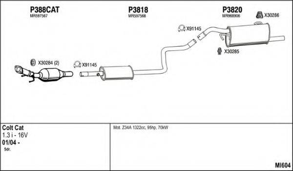 FENNO MI604 Система випуску ОГ