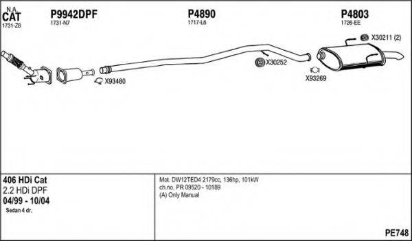 FENNO PE748 Система випуску ОГ