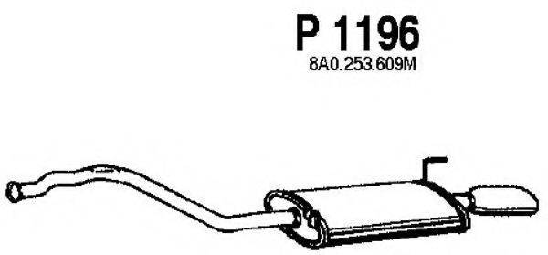 FENNO P1196 Глушник вихлопних газів кінцевий