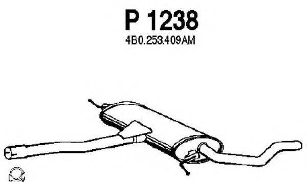 FENNO P1238 Середній глушник вихлопних газів