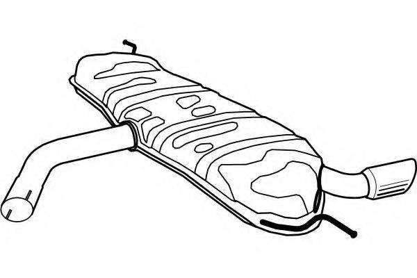 FENNO P1271 Глушник вихлопних газів кінцевий
