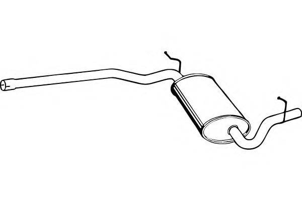 FENNO P1307 Середній глушник вихлопних газів