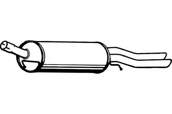 FENNO P1315 Глушник вихлопних газів кінцевий