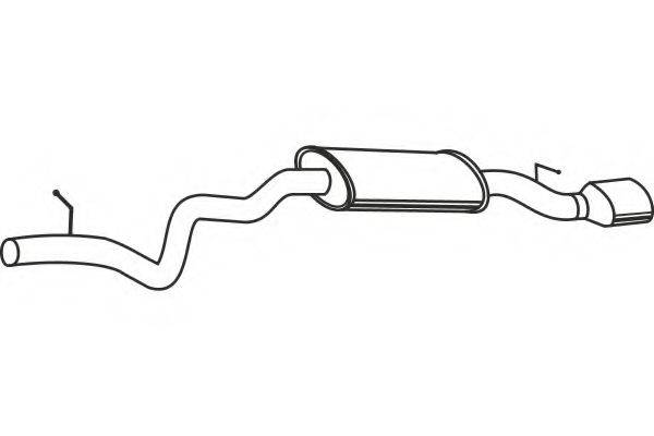 FENNO P1453 Глушник вихлопних газів кінцевий