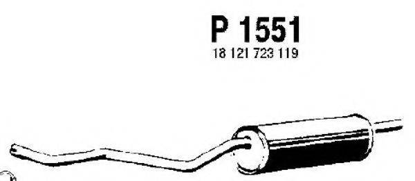 FENNO P1551 Глушник вихлопних газів кінцевий