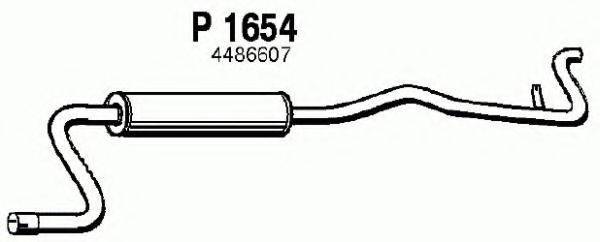 FENNO P1654 Глушник вихлопних газів кінцевий