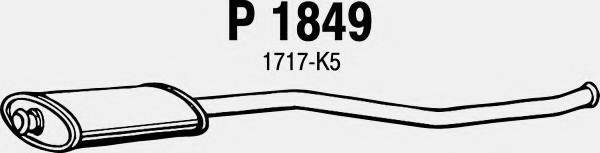 FENNO P1849 Середній глушник вихлопних газів