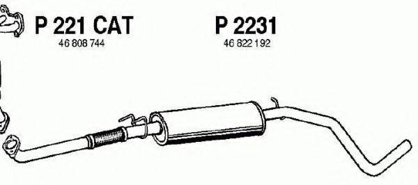 FENNO P2231 Середній глушник вихлопних газів