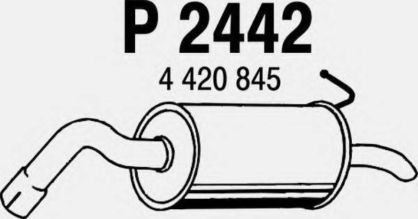 FENNO P2442 Глушник вихлопних газів кінцевий