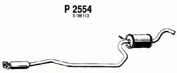 FENNO P2554 Середній глушник вихлопних газів