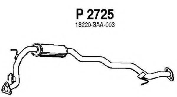 FENNO P2725 Середній глушник вихлопних газів