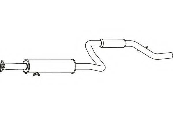 FENNO P2777 Середній глушник вихлопних газів