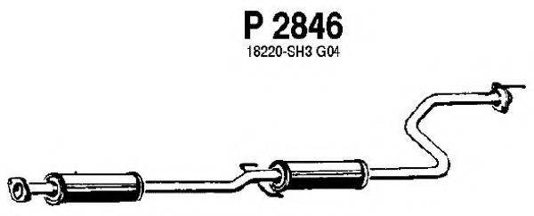 FENNO P2846 Середній глушник вихлопних газів