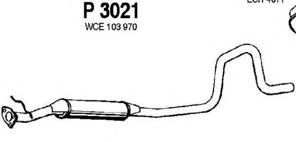FENNO P3021 Середній глушник вихлопних газів
