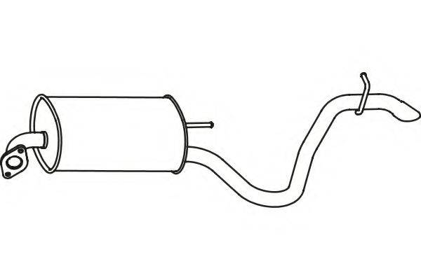 FENNO P3177 Глушник вихлопних газів кінцевий