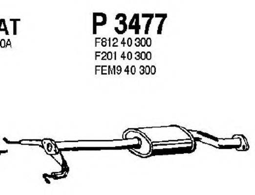 FENNO P3477 Середній глушник вихлопних газів