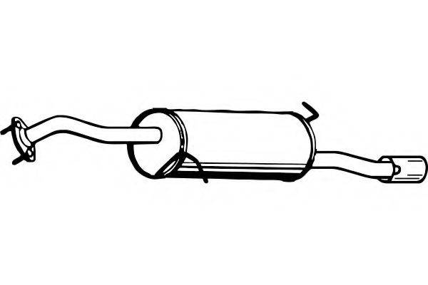 FENNO P3525 Глушник вихлопних газів кінцевий